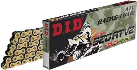 Darmowa dostawa DID 520 ATV QUAD ŁAŃCUCH 94 OGNIW ZŁOTY XRING
