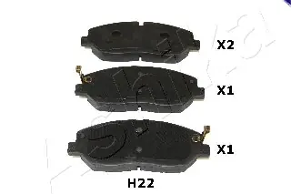 ASHIKA 50-0H-H22 Klocki hamulcowe Autentyczny