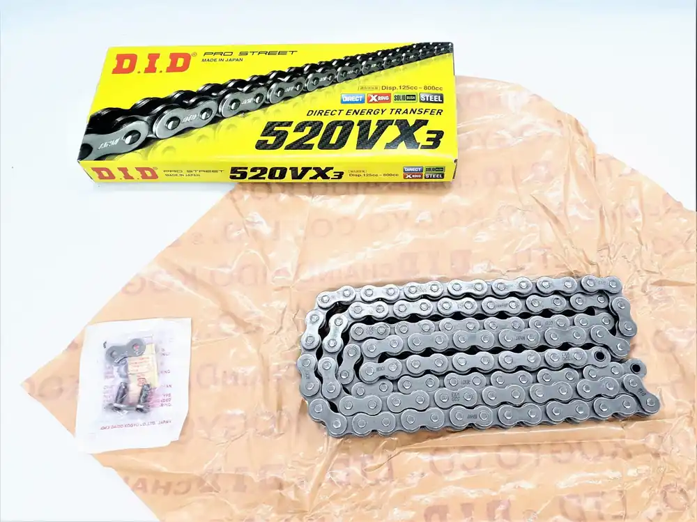 ŁAŃCUCH NAPĘDOWY DID 520VX3 98 OGNIW X-RING Kup teraz