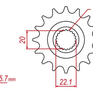 Darmowa dostawa GROSSKOPF PROMOCJA ZĘBATKA PRZEDNIA 2103 12 GAS GAS EC 250/300/450F `11-15, YAMAHA YZ 125, WR 250, YZ250F `01-'21 (E250-13 (-1) (JTF1590.12)