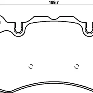 Rabat HELLA 8DB 355 016-151 Klocki hamulcowe