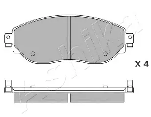 Oferta ASHIKA 50-01-1004 Klocki hamulcowe