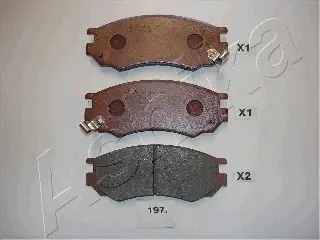 ASHIKA 50-01-197 Klocki hamulcowe Szybka dostawa