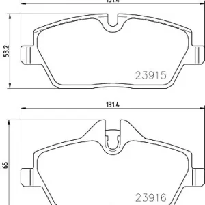 Ostatnia szansa HELLA 8DB 355 021-881 Klocki hamulcowe