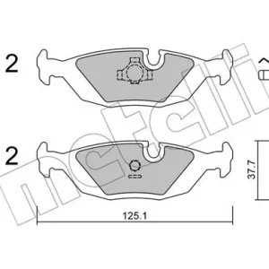 METELLI 22-0070-0 Klocki hamulcowe Premium
