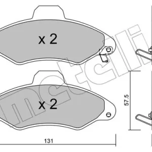 Rabat METELLI 22-0071-1 Klocki hamulcowe