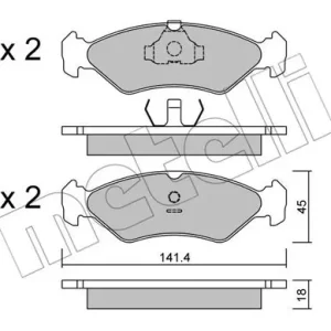 METELLI 22-0073-0 Klocki hamulcowe Kup teraz