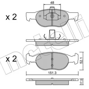 METELLI 22-0079-2 Klocki hamulcowe Oferta limitowana