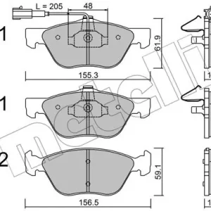 METELLI 22-0083-2 Klocki hamulcowe Ekspresowa dostawa