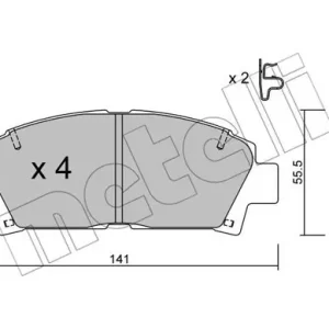 METELLI 22-0166-0 Klocki hamulcowe Promocja