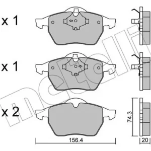 METELLI 22-0181-1 Klocki hamulcowe Ekspresowa dostawa