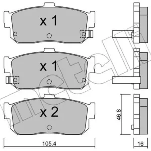 METELLI 22-0193-1 Klocki hamulcowe Promocja