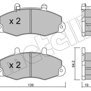 Kup teraz METELLI 22-0194-1 Klocki hamulcowe