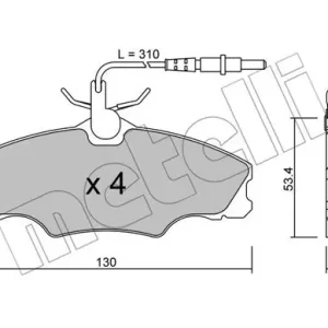 METELLI 22-0213-0 Klocki hamulcowe Oferta limitowana