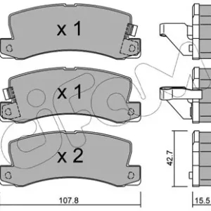 CIFAM 822-161-0 Klocki hamulcowe Niska cena