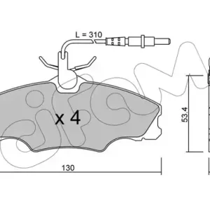 Najlepsza cena CIFAM 822-213-0 Klocki hamulcowe