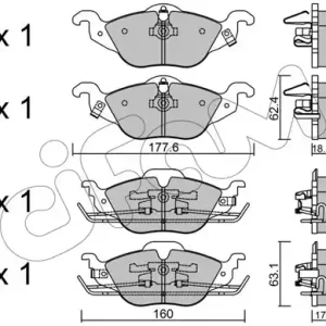 Oferta limitowana CIFAM 822-257-0 Klocki hamulcowe