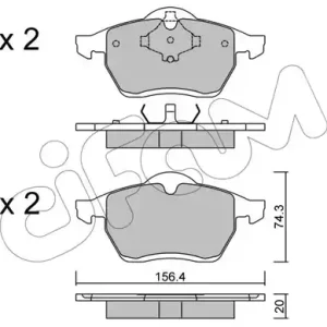 CIFAM 822-279-0 Klocki hamulcowe Bezpieczna płatność