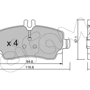 CIFAM 822-310-1 Klocki hamulcowe Nowość