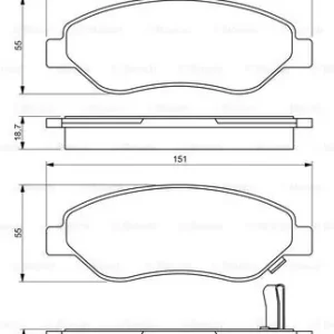 BOSCH 0 986 494 345 Klocki hamulcowe Zamów teraz