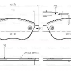 Oferta limitowana BOSCH 0 986 TB2 961 Klocki hamulcowe