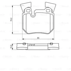 Rabat BOSCH 0 986 494 421 Klocki hamulcowe