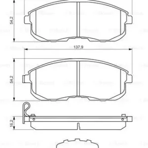 BOSCH 0 986 494 443 Klocki hamulcowe Tani