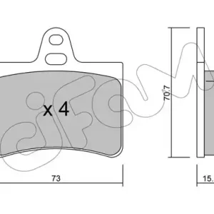 CIFAM 822-333-0 Klocki hamulcowe Premium