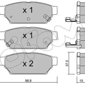 CIFAM 822-396-0 Klocki hamulcowe Oferta limitowana