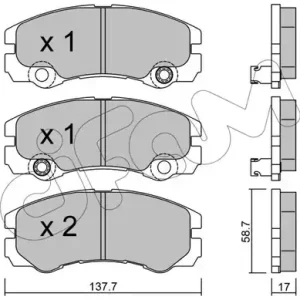 CIFAM 822-357-1 Klocki hamulcowe Ostatnia szansa