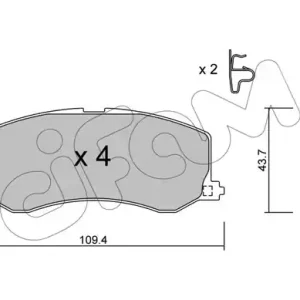 Kup teraz CIFAM 822-417-0 Klocki hamulcowe