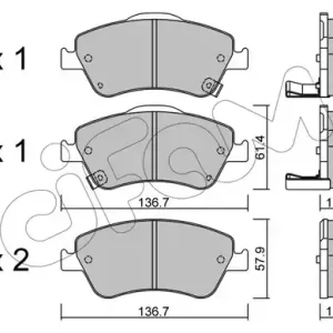 Kup teraz CIFAM 822-794-0 Klocki hamulcowe