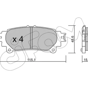 Najlepsza cena CIFAM 822-939-0 Klocki hamulcowe