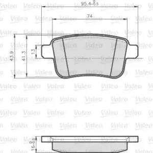 VALEO 872692 Klocki hamulcowe Zwrot pieniędzy