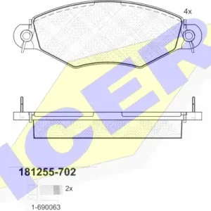 Promocja ICER 181255-702 Klocki hamulcowe
