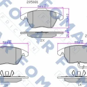 Kup teraz FOMAR FRICTION FO 912981 Klocki hamulcowe