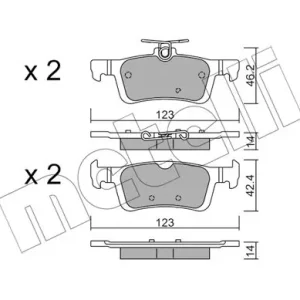 METELLI 22-0986-1 Klocki hamulcowe Darmowa dostawa