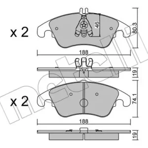 METELLI 22-0775-2 Klocki hamulcowe Oryginalny
