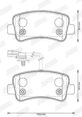 JURID 573359J Klocki hamulcowe Rabat