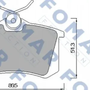 FOMAR FRICTION FO 465381 Klocki hamulcowe Zwrot pieniędzy