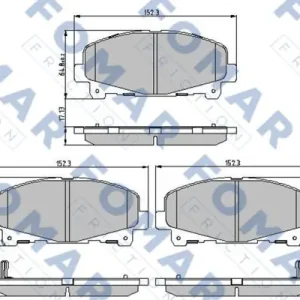 Tani FOMAR FRICTION FO 897481 Klocki hamulcowe