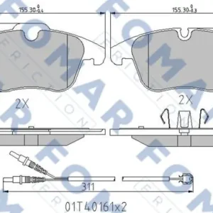 FOMAR FRICTION FO 996081 Klocki hamulcowe Rabat