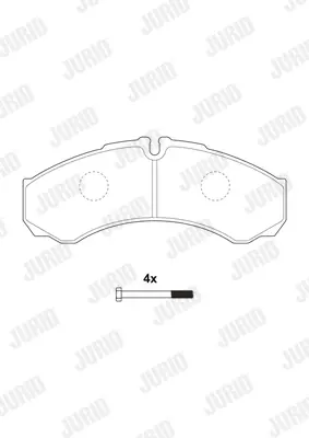 JURID 2912109561 Klocki hamulcowe Niska cena