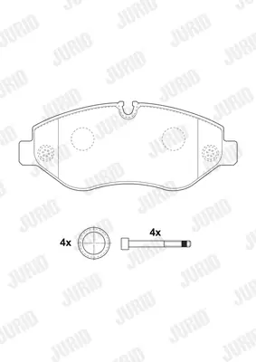 JURID 2919209560 Klocki hamulcowe Kup teraz