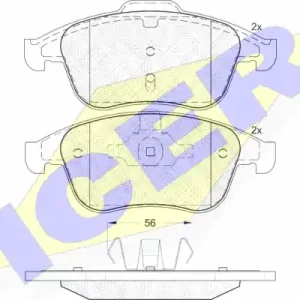 ICER 181859 Klocki hamulcowe Zamów teraz
