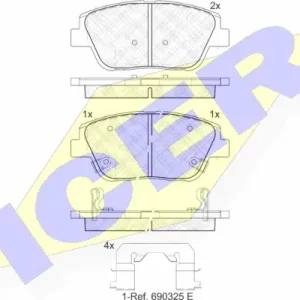 Zwrot pieniędzy ICER 182136 Klocki hamulcowe