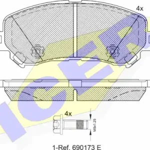 Oferta ICER 182259 Klocki hamulcowe