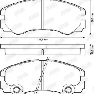 JURID 573066J Klocki hamulcowe Tani