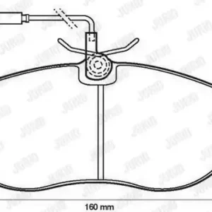 Zwrot pieniędzy JURID 573061J Klocki hamulcowe