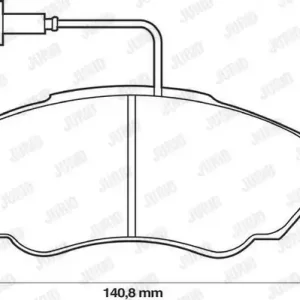JURID 573113J Klocki hamulcowe Autentyczny